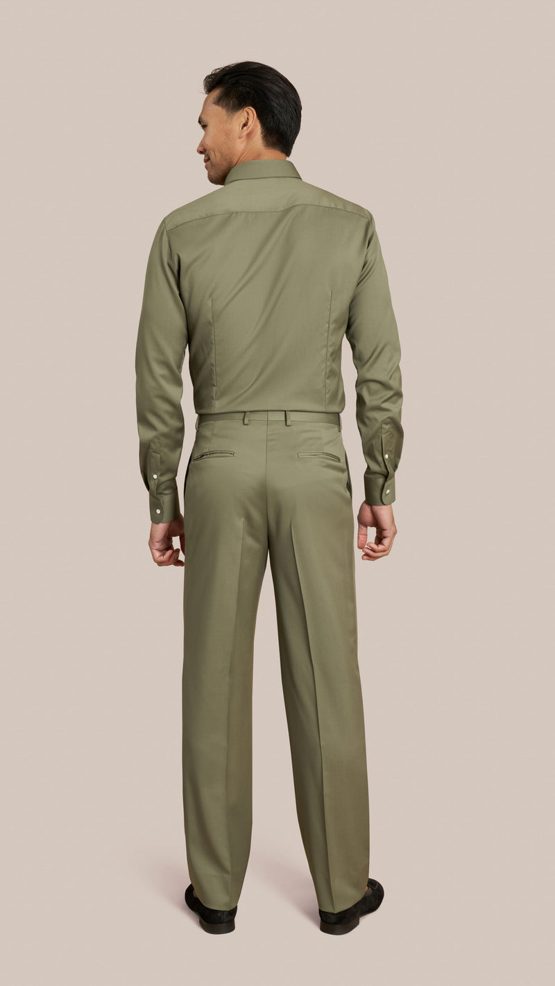 Scabal Light Green Custom Suit