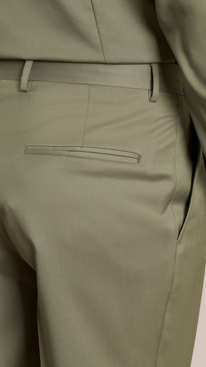 Scabal Light Green Custom Suit