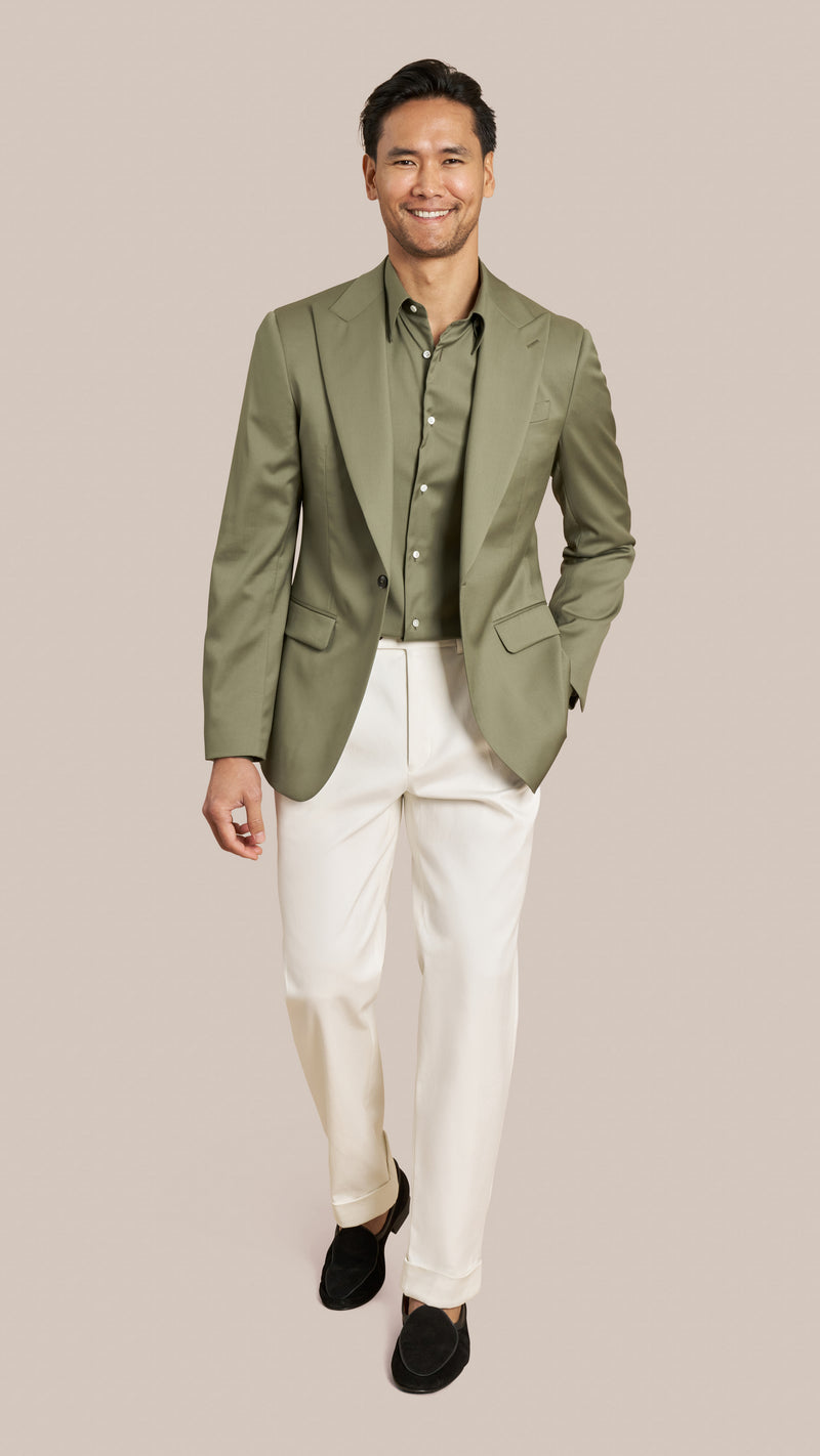 Scabal Light Green Custom Jacket