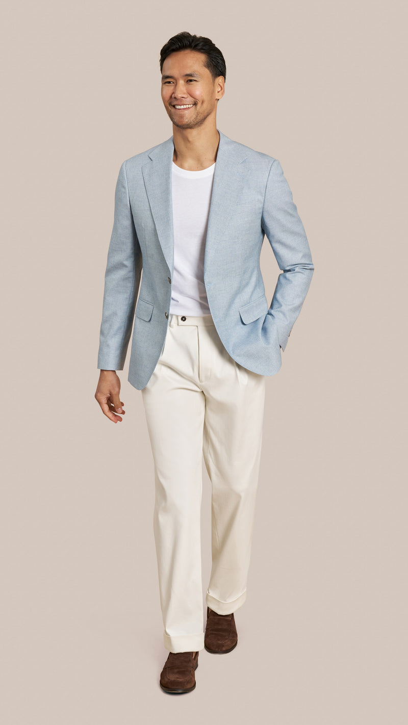 Scabal Light Blue Custom Jacket