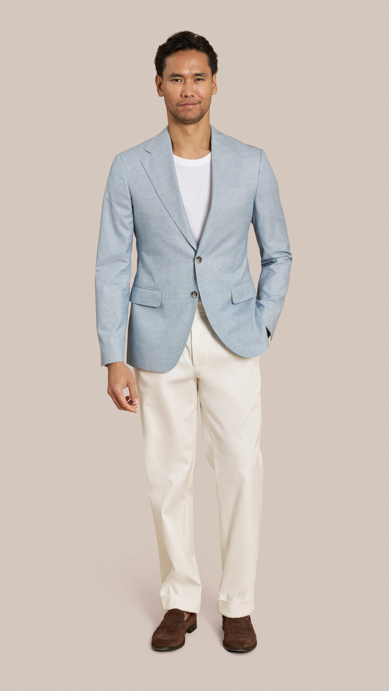Scabal Light Blue Custom Jacket