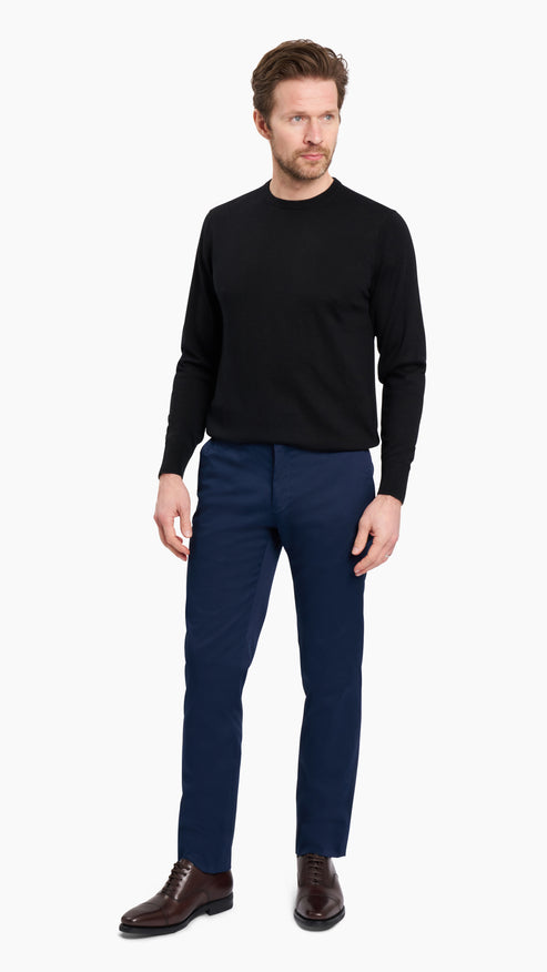 Holland & Sherry Blue Chino - Suit