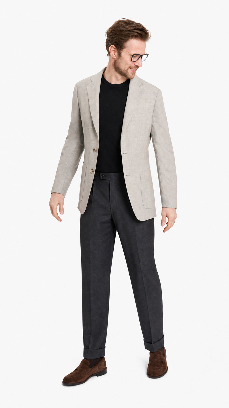 Holland & Sherry Light Grey Airesco Custom Jacket