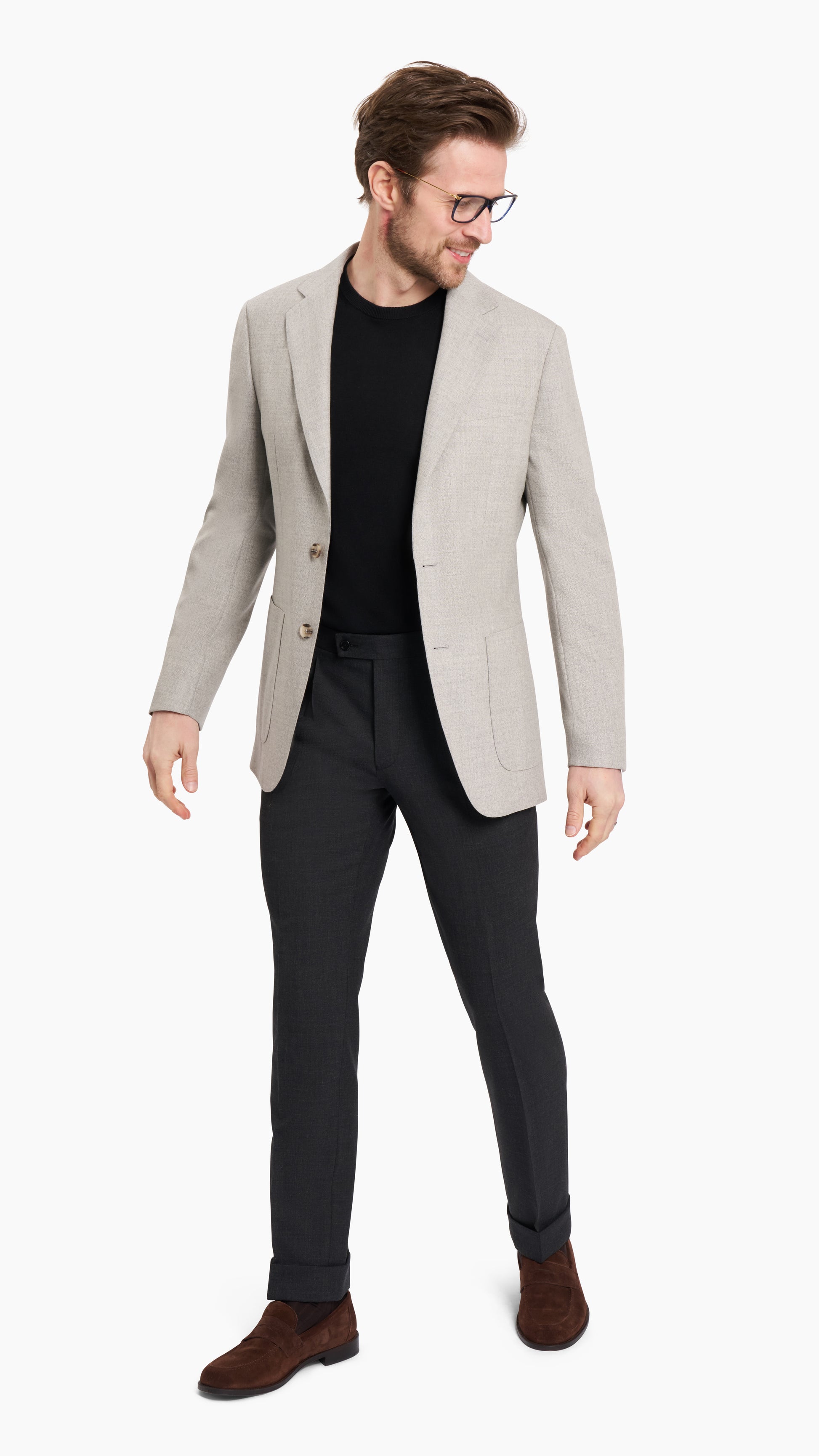 Holland & Sherry Light Grey Airesco Jacket - Jacket