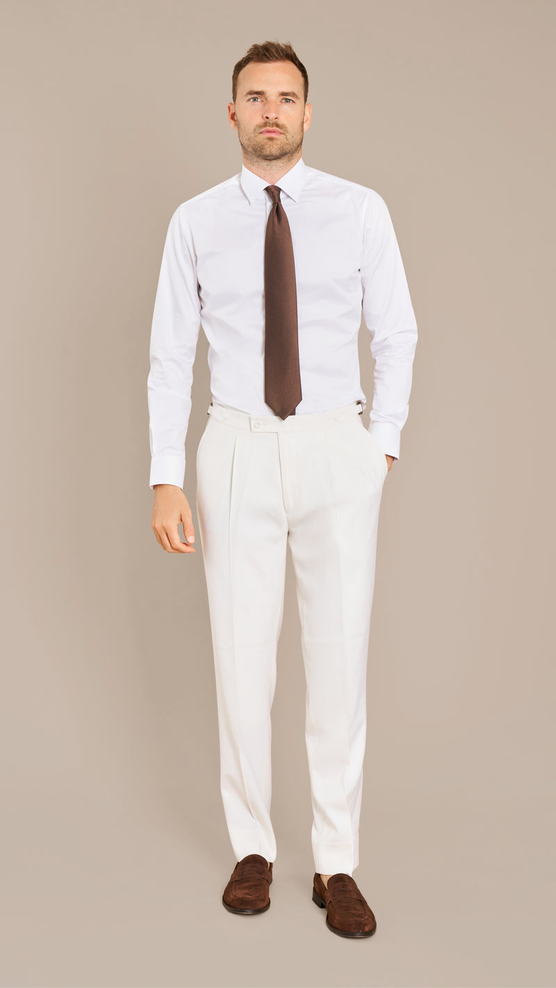 House Ivory Wool Suit
