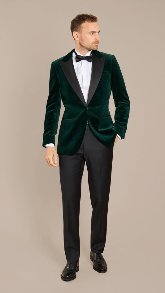 Scabal Forest Green Velvet Dinner Jacket
