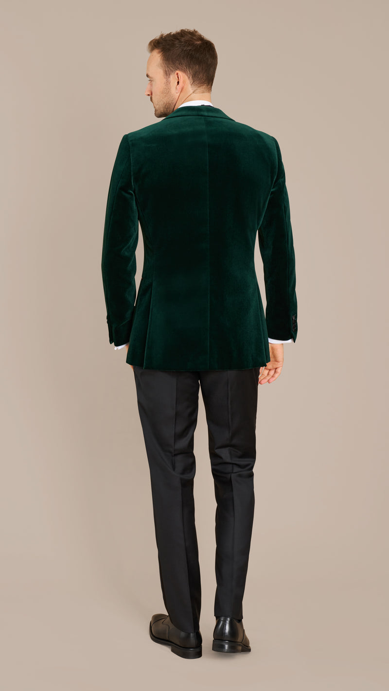 Scabal Forest Green Velvet Dinner Jacket