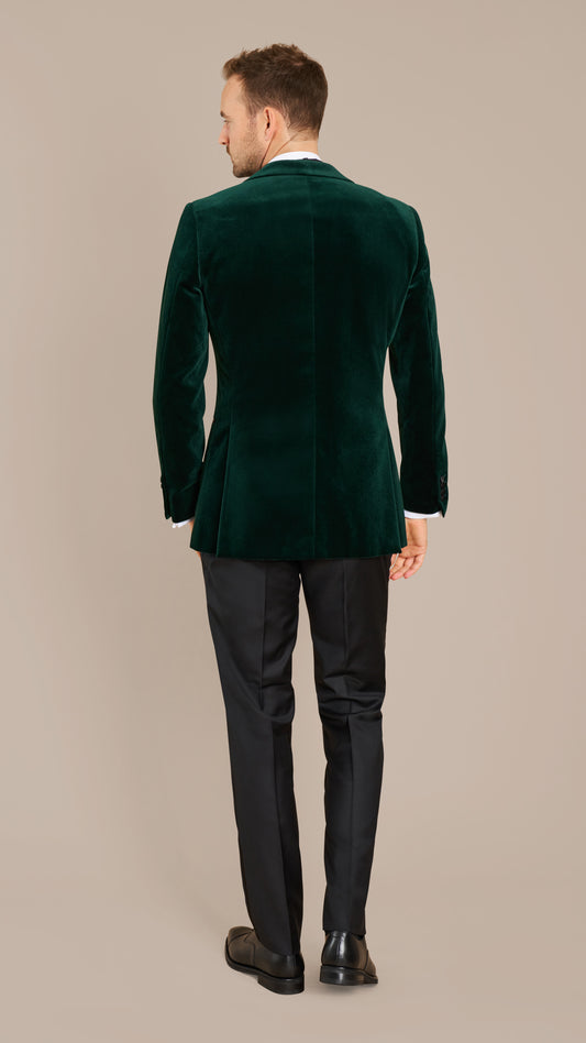 Scabal Forest Green Velvet Dinner Jacket