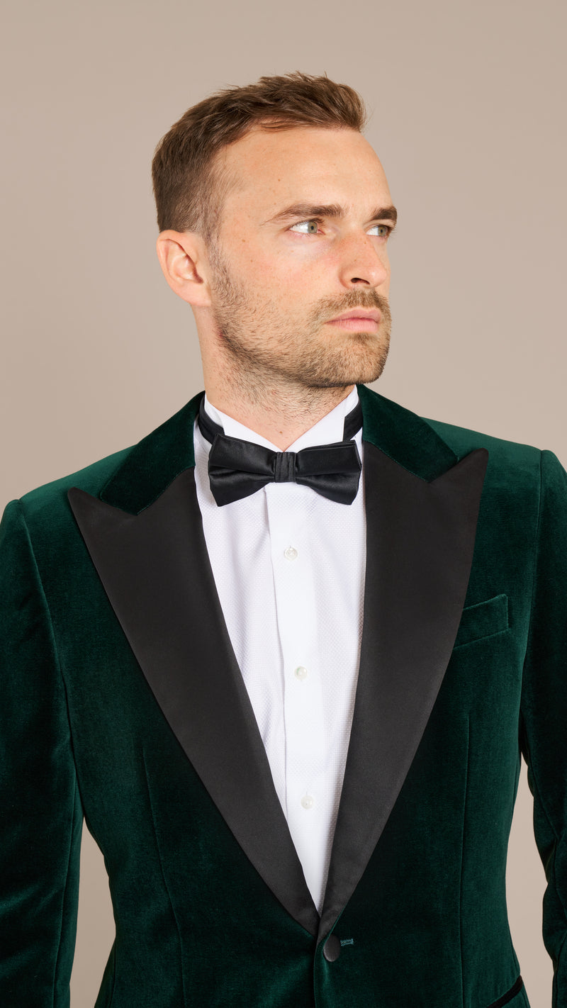 Scabal Forest Green Velvet Dinner Jacket