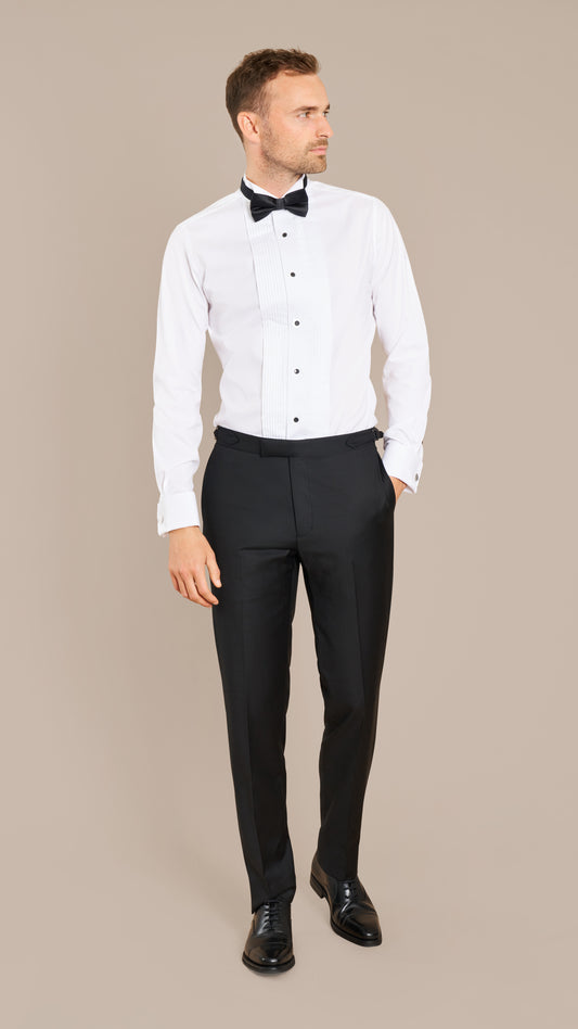 White Heritage Oxford Tuxedo Custom Shirt