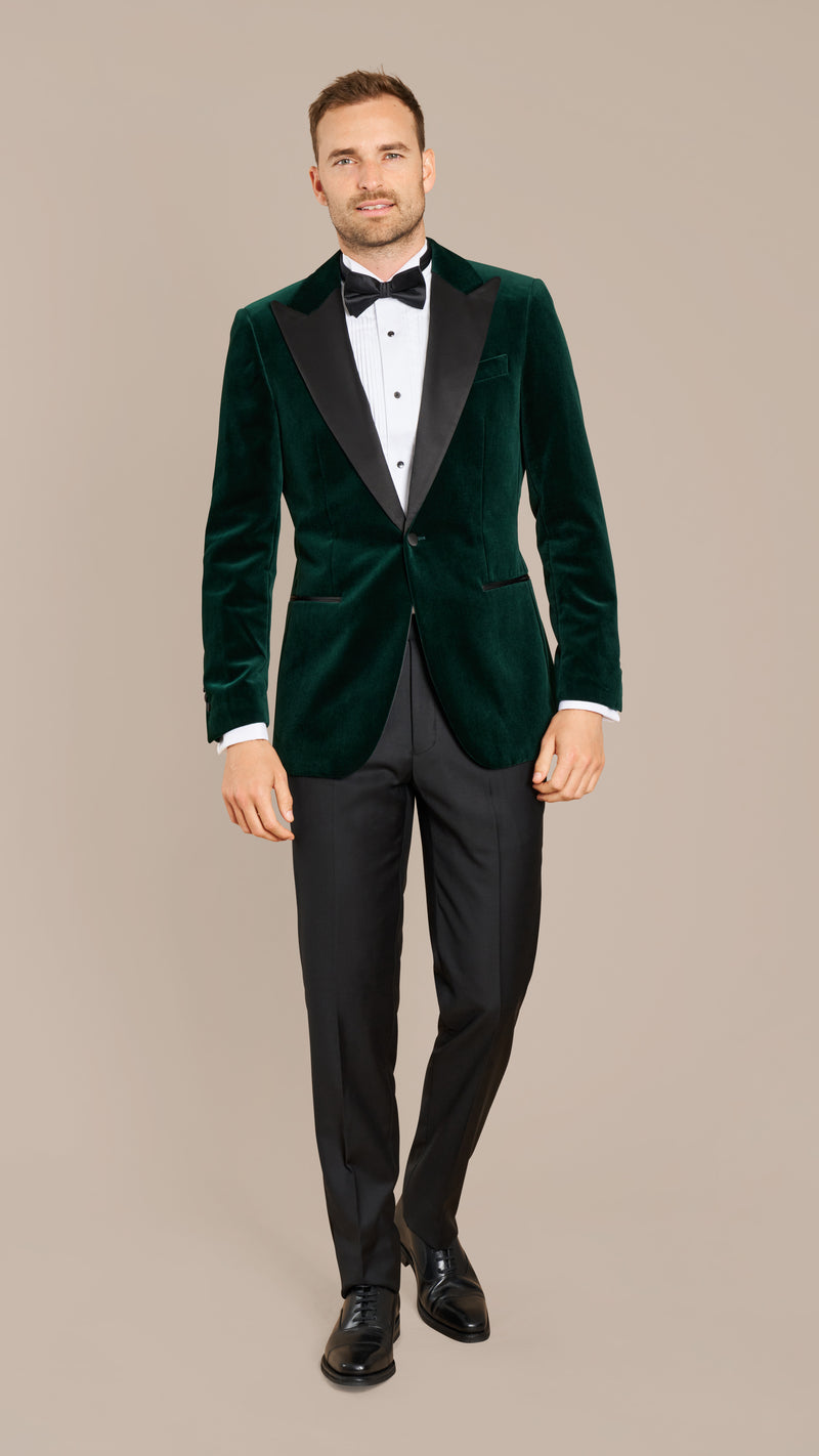 Scabal Forest Green Velvet Dinner Jacket