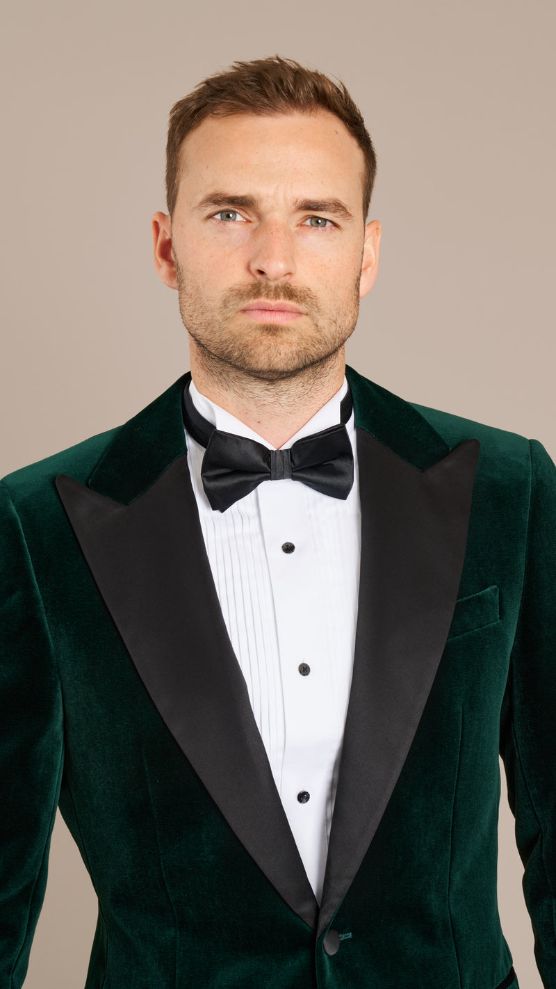 Scabal Forest Green Velvet Dinner Jacket