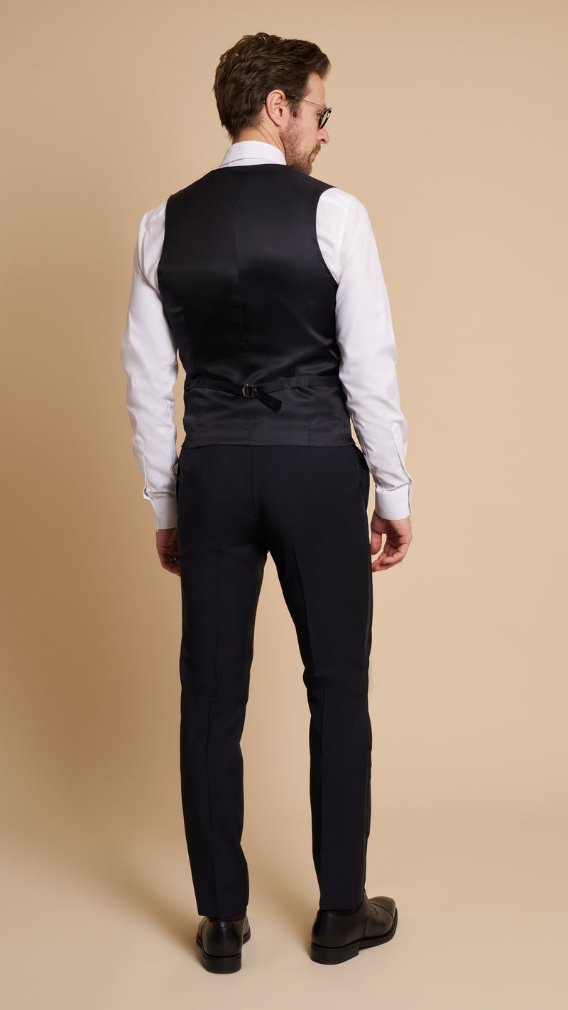 Midnight Blue Wool Mohair Hardy Amies Tuxedo