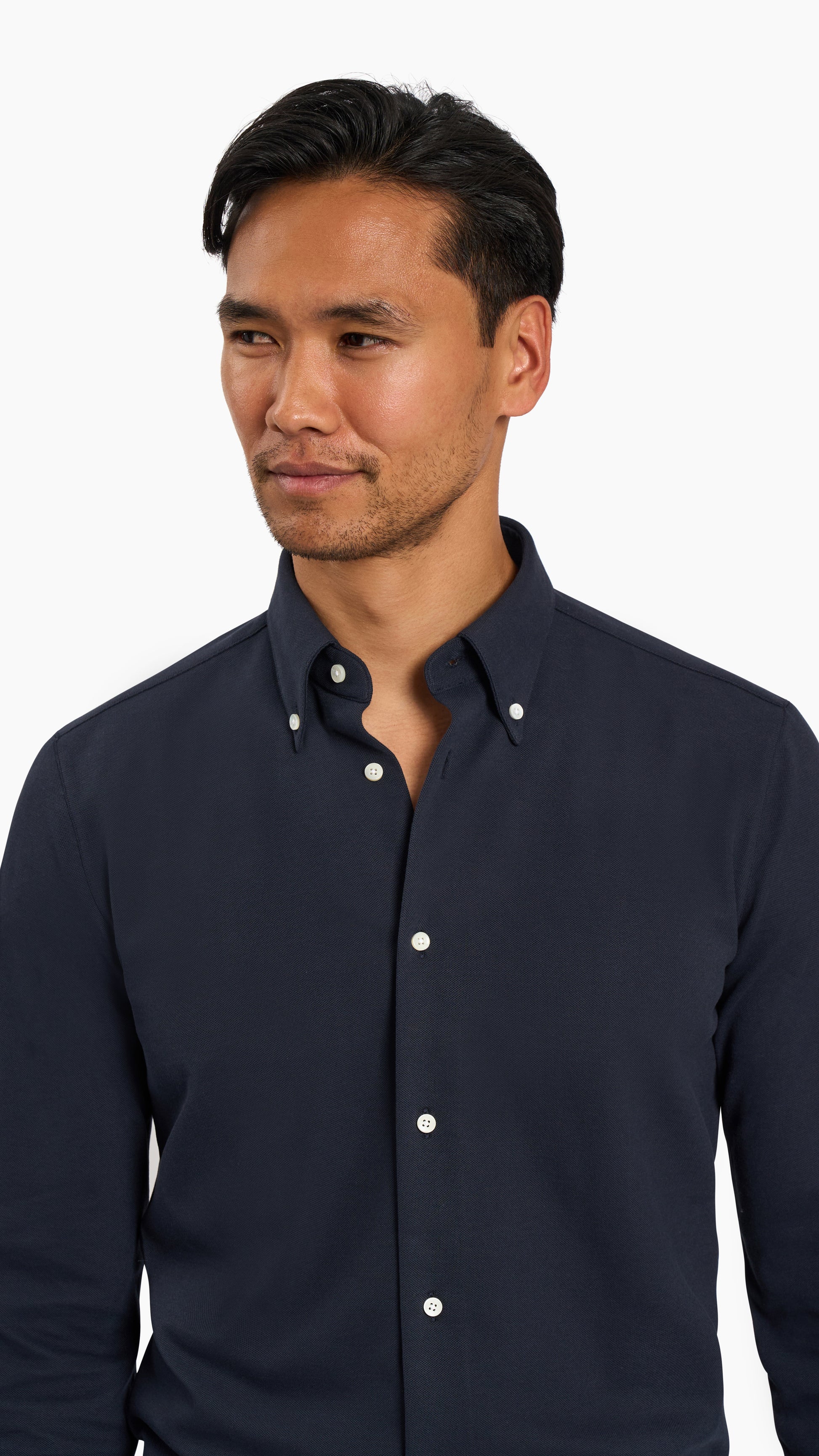 Navy Pique Custom Shirt - Shirt