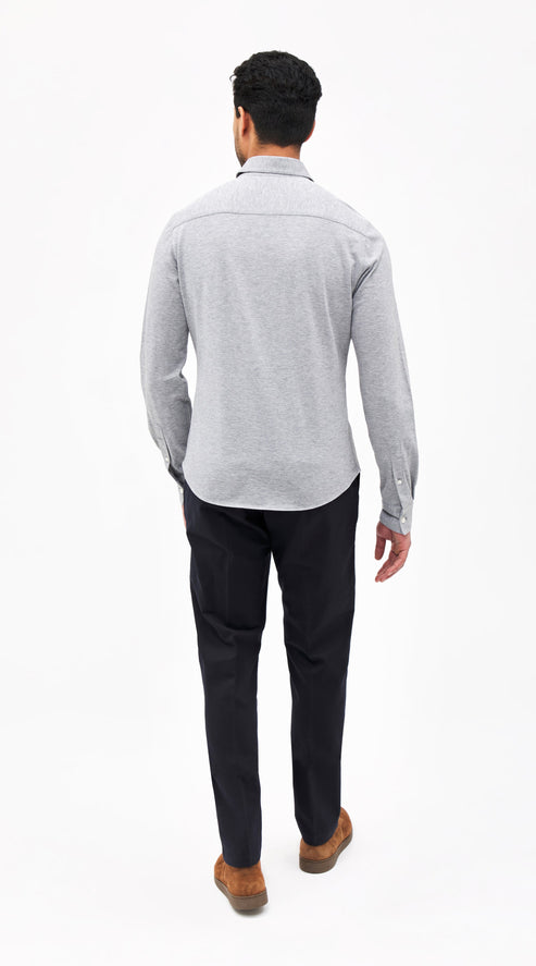 Light Grey Pique Custom Shirt - Shirt