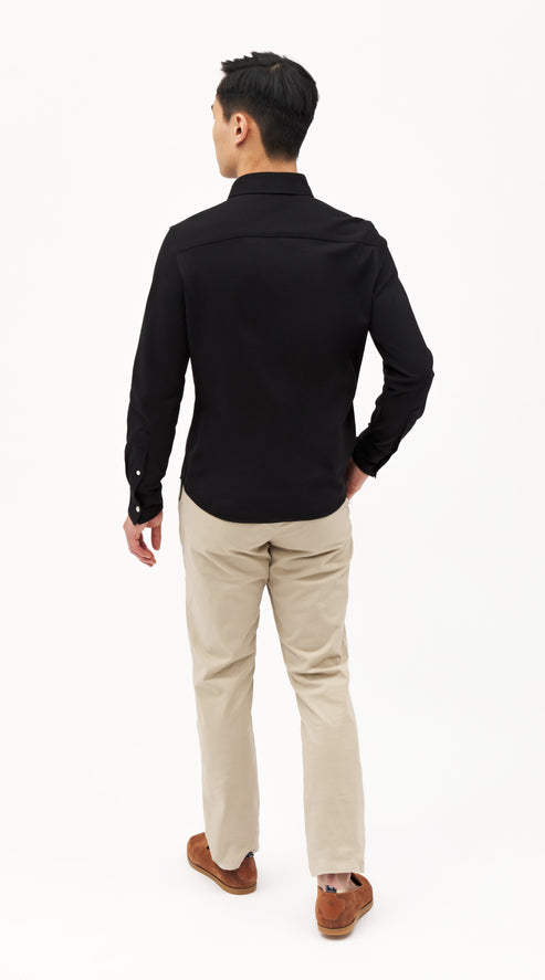 Black Pique Custom Shirt - Shirt