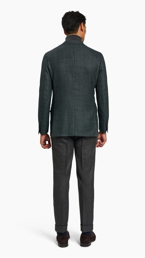 Loro Piana Green Wool/Silk Jacket