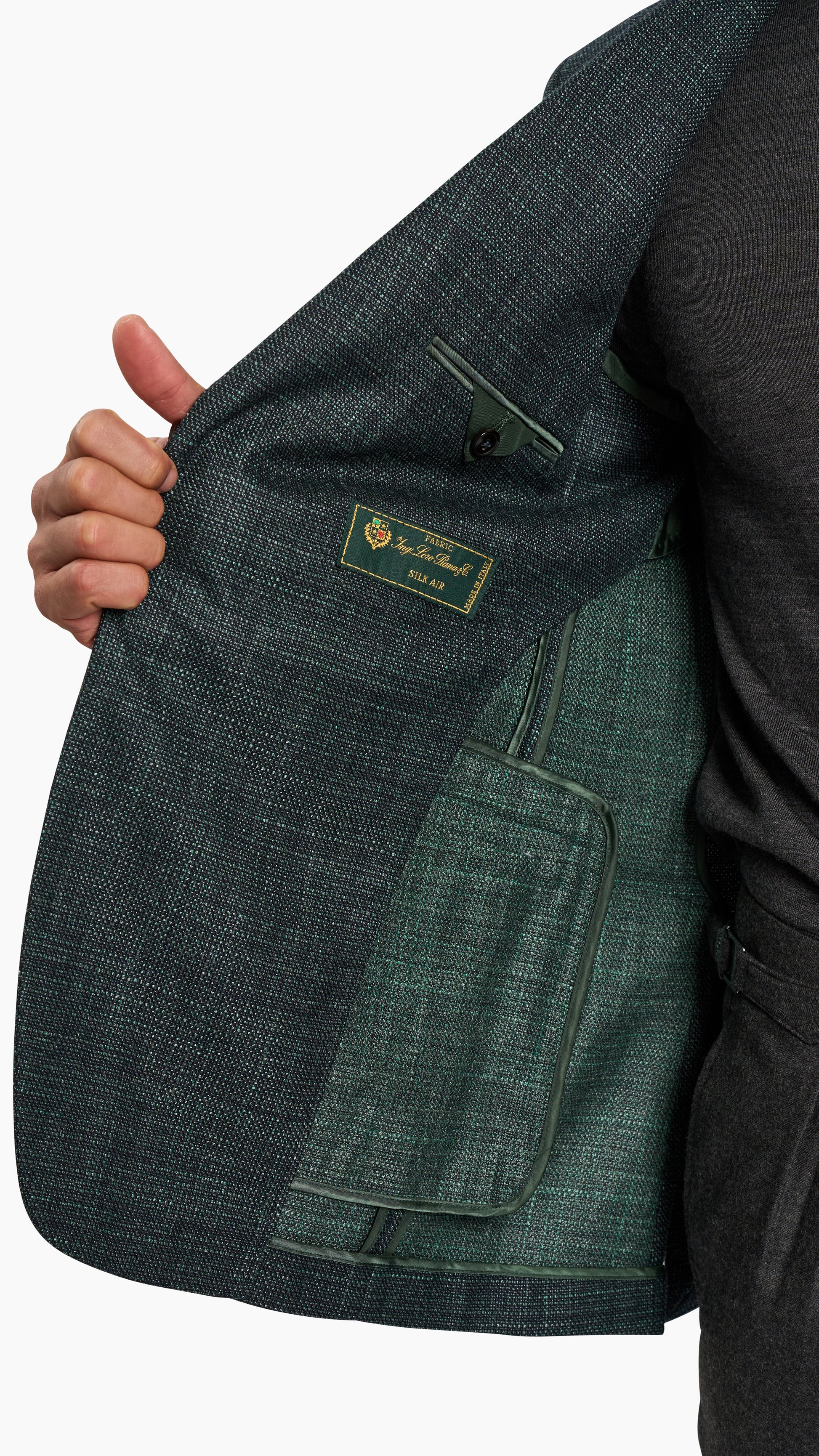 Loro Piana Green Wool/Silk Jacket