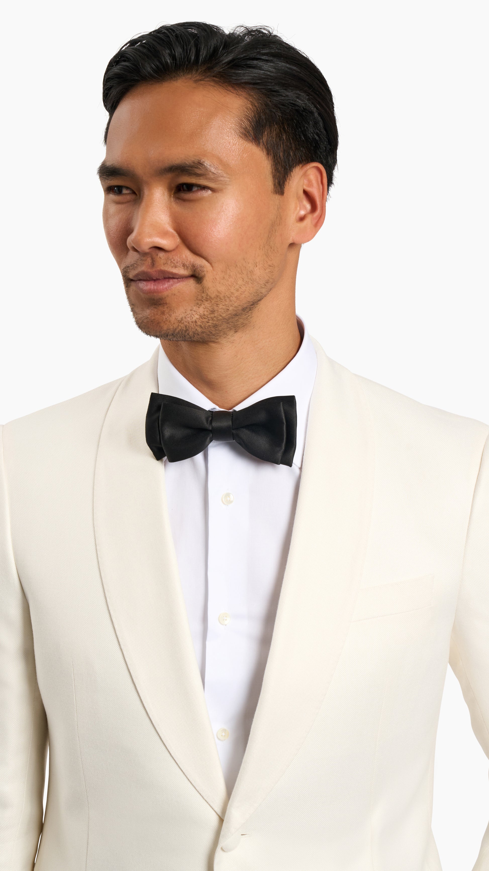 Huddersfield Bamboo White Tuxedo Jacket