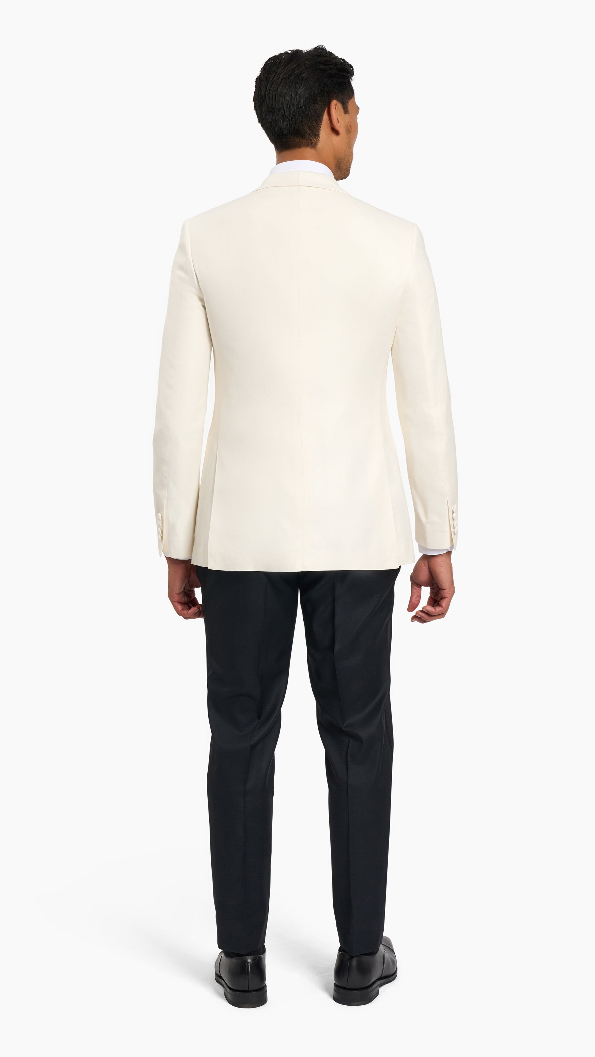 Huddersfield Bamboo White Tuxedo Jacket