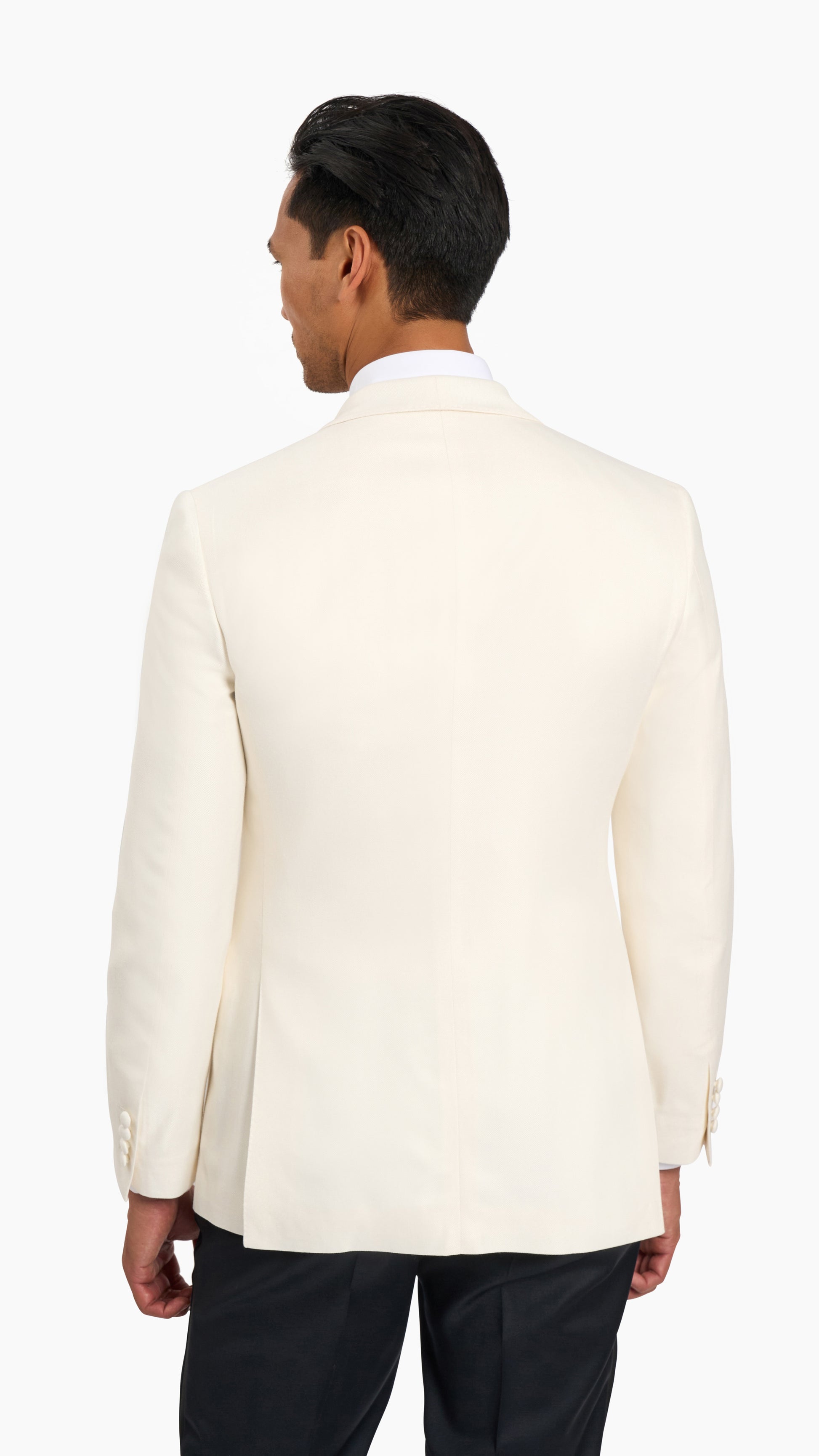 Huddersfield Bamboo White Tuxedo Jacket
