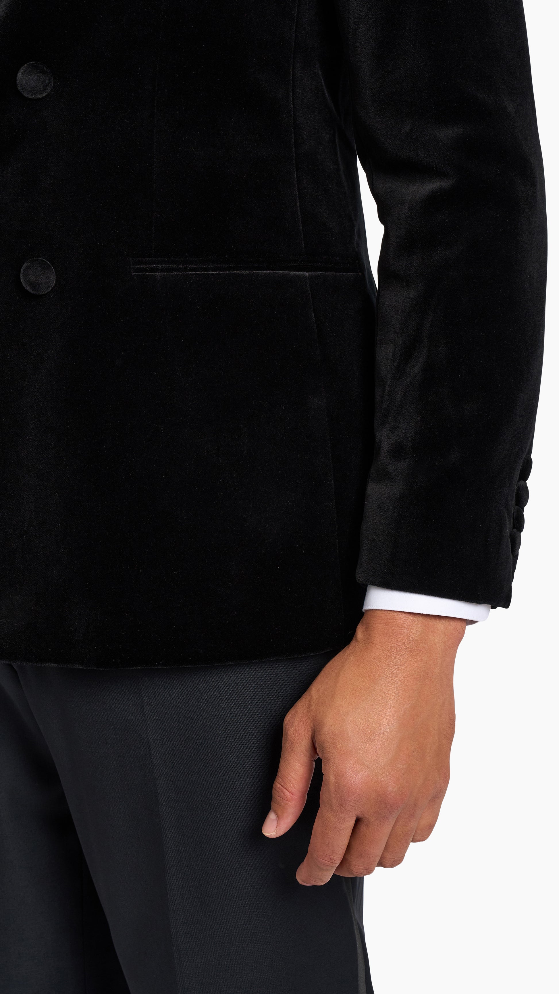 Holland & Sherry Black Tuxedo Suit