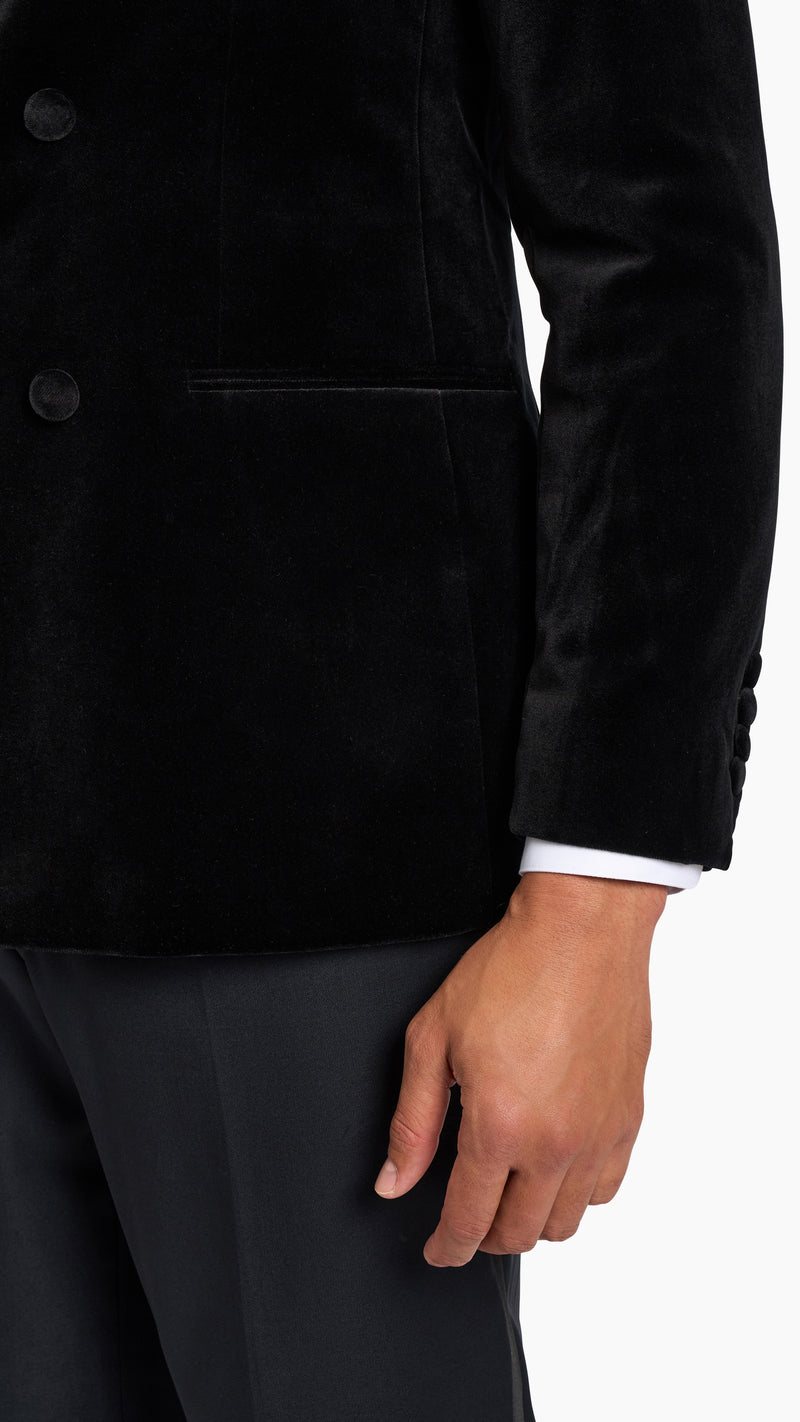 Holland & Sherry Black Tuxedo Suit