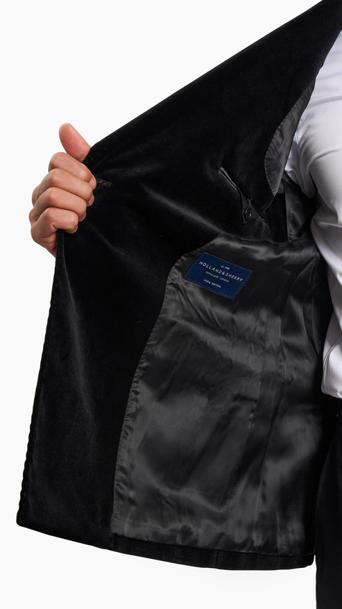 Holland & Sherry Black Tuxedo Suit