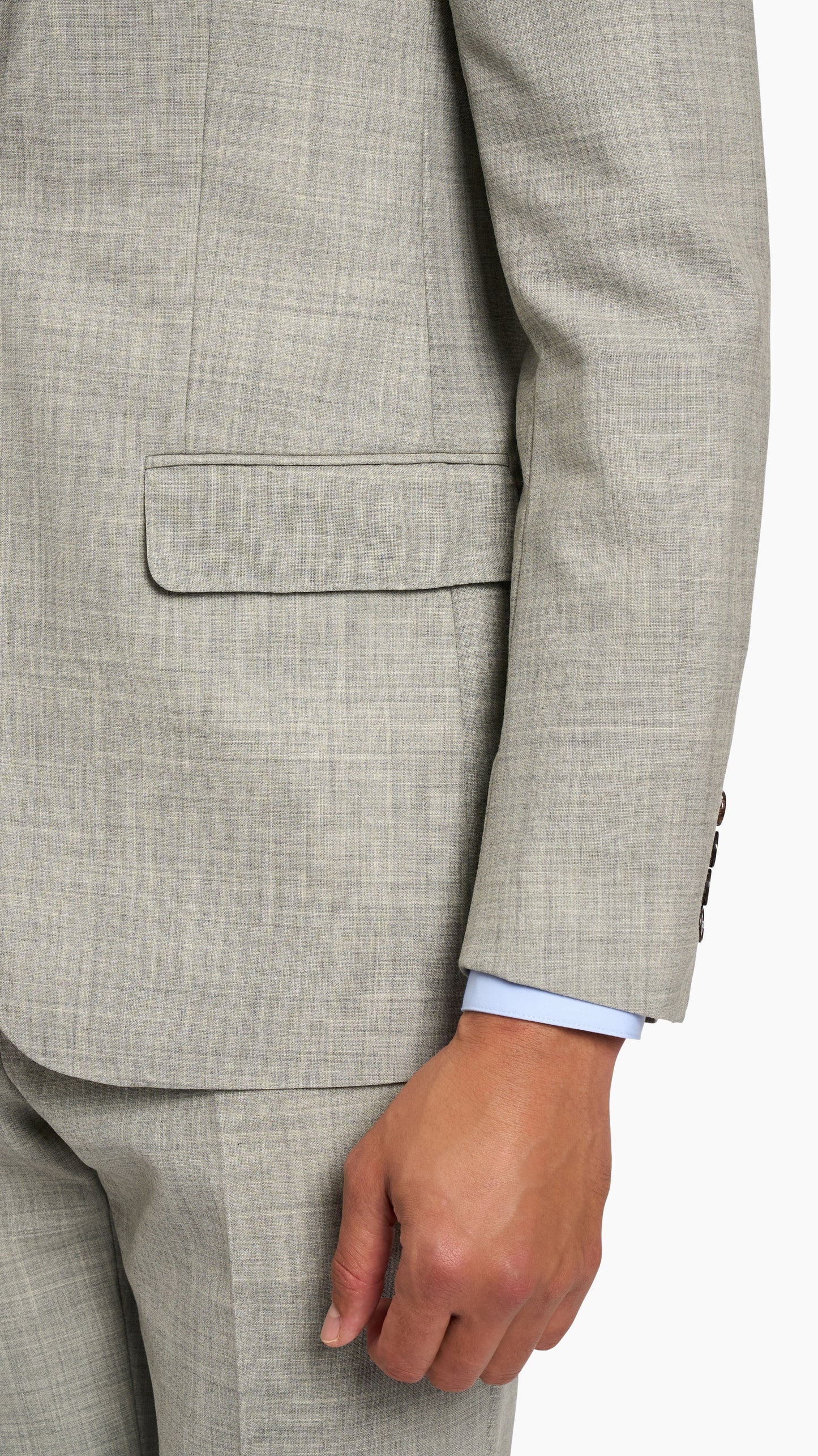 Huddersfield Light Grey Wool Suit