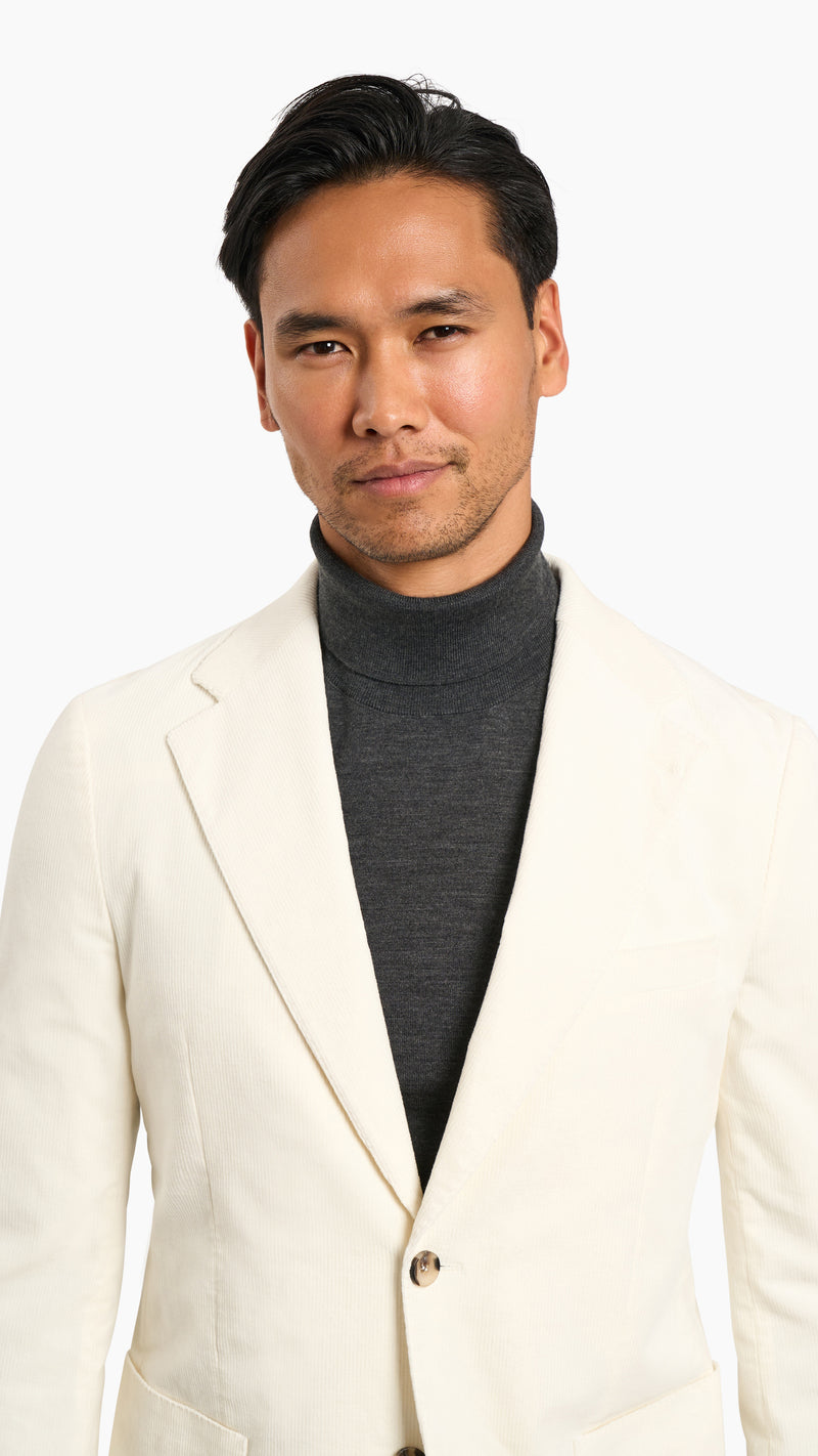 Loro Piana Cream Corduroy Suit