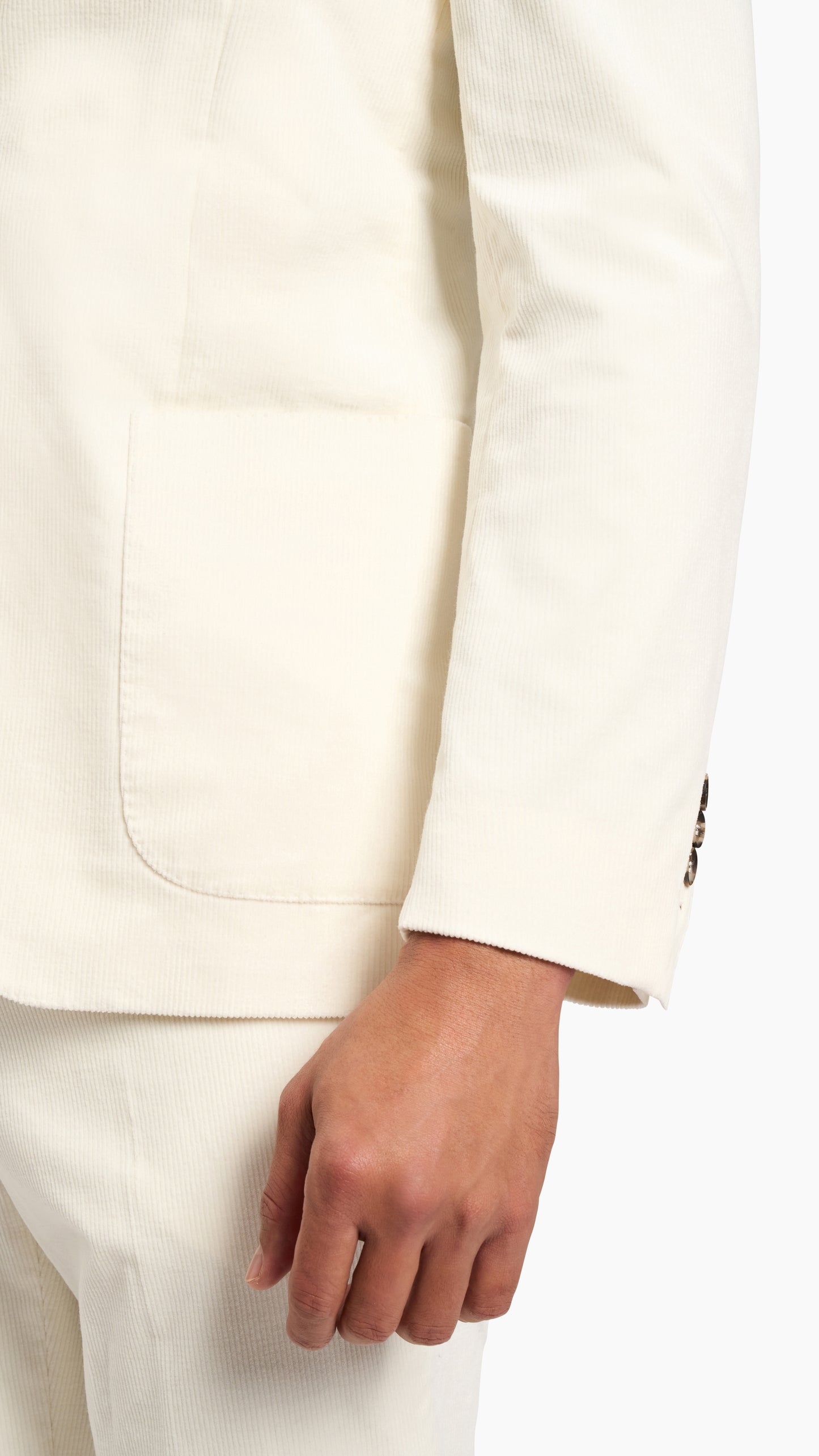 Loro Piana Cream Corduroy Suit