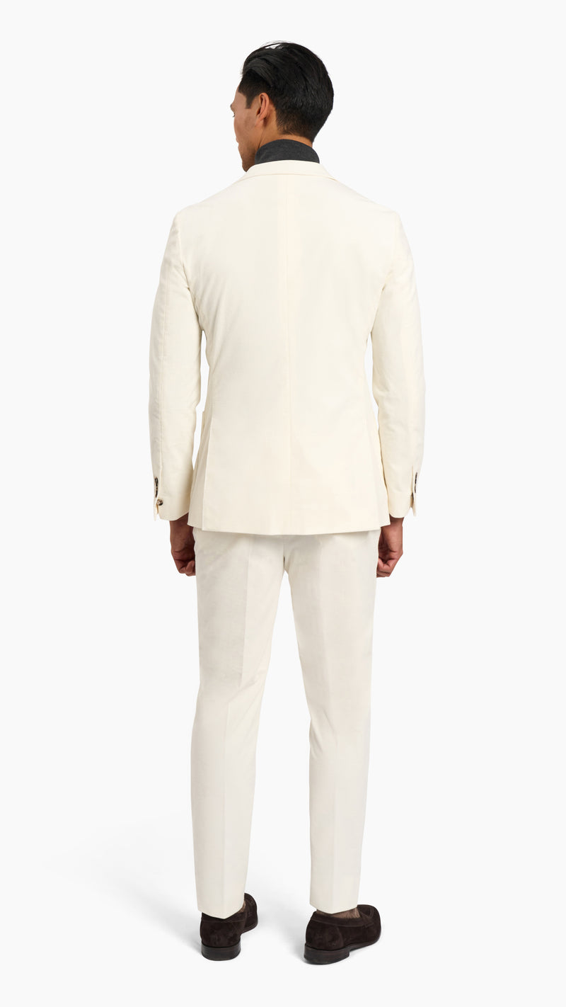 Loro Piana Cream Corduroy Suit