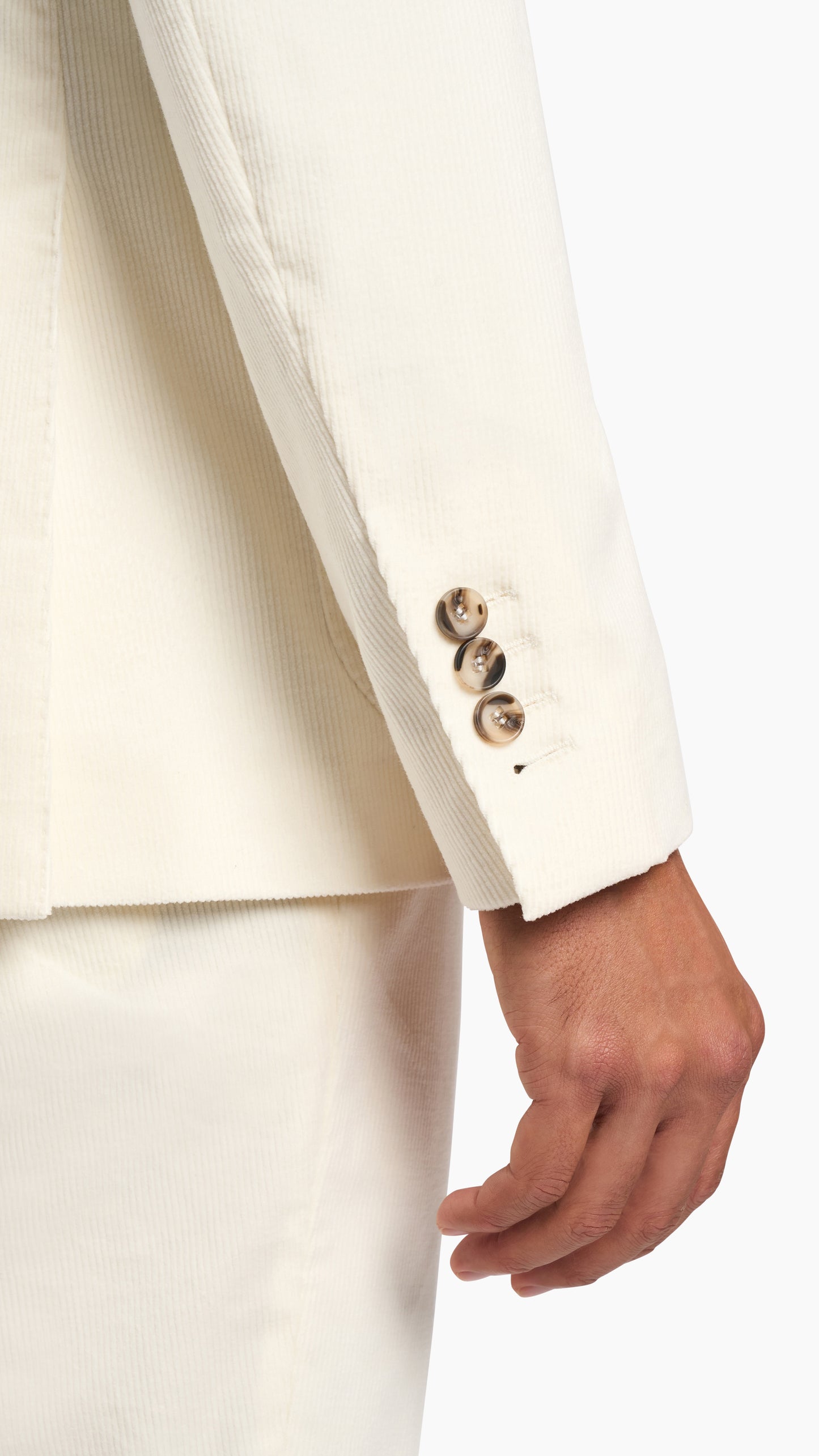 Loro Piana Cream Corduroy Suit