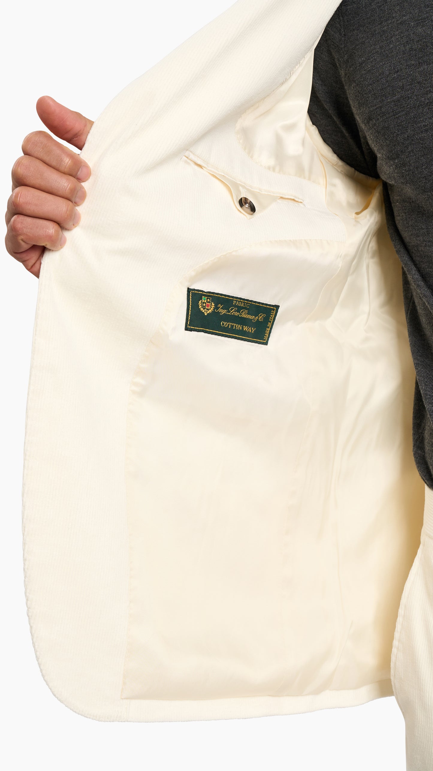 Loro Piana Cream Corduroy Suit
