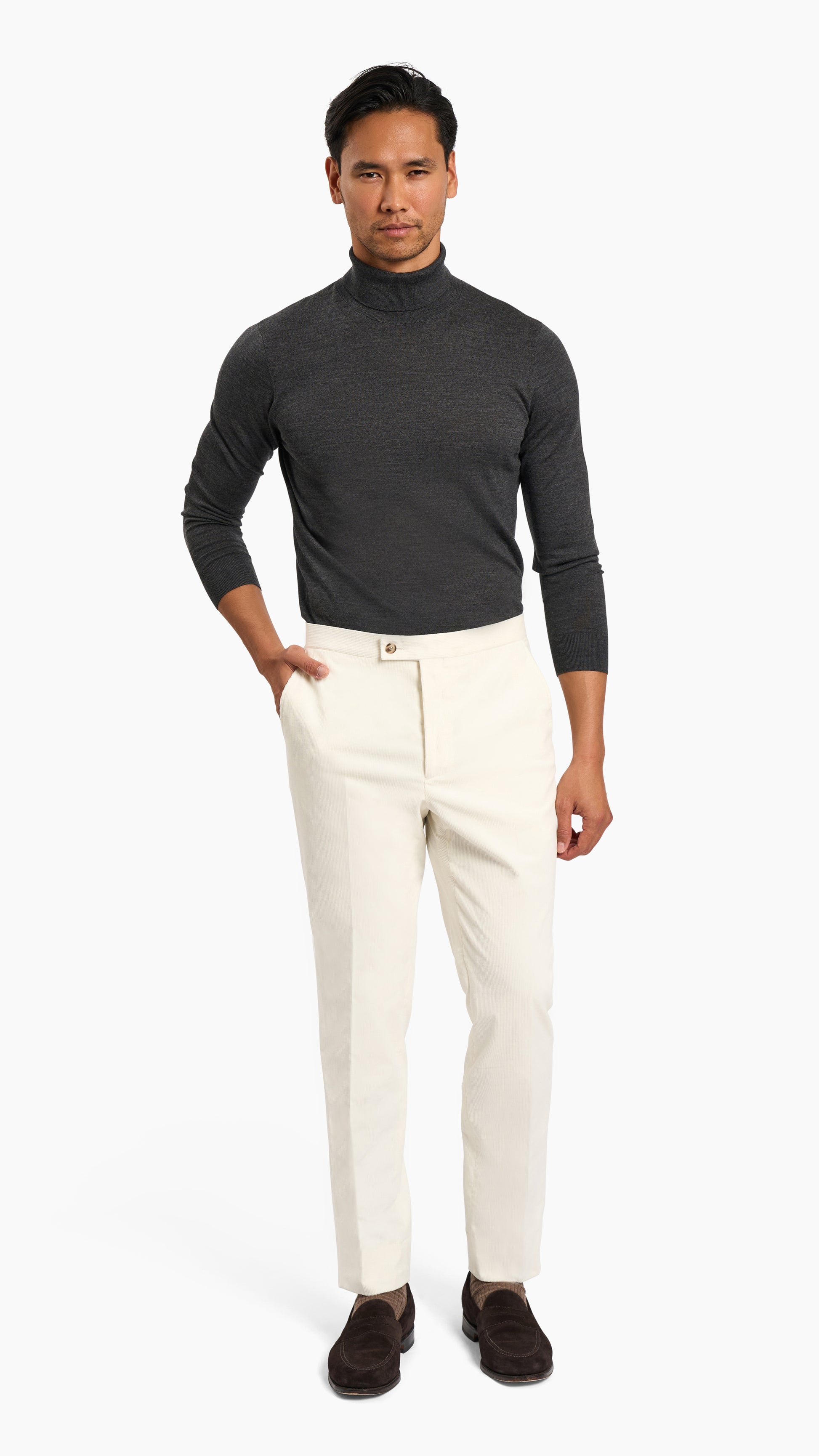 Loro Piana Cream Corduroy Suit