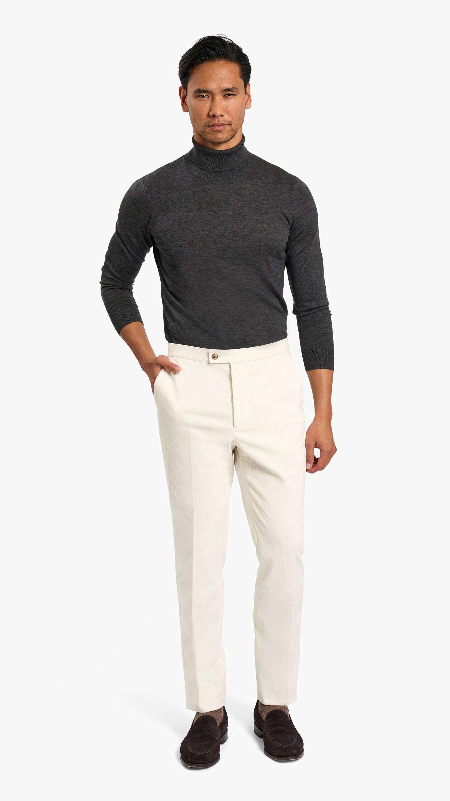 Loro Piana Cream Corduroy Suit