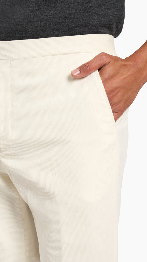 Loro Piana Cream Corduroy Suit