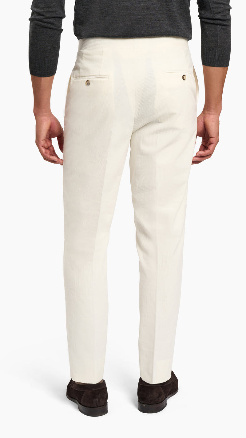 Loro Piana Cream Corduroy Suit