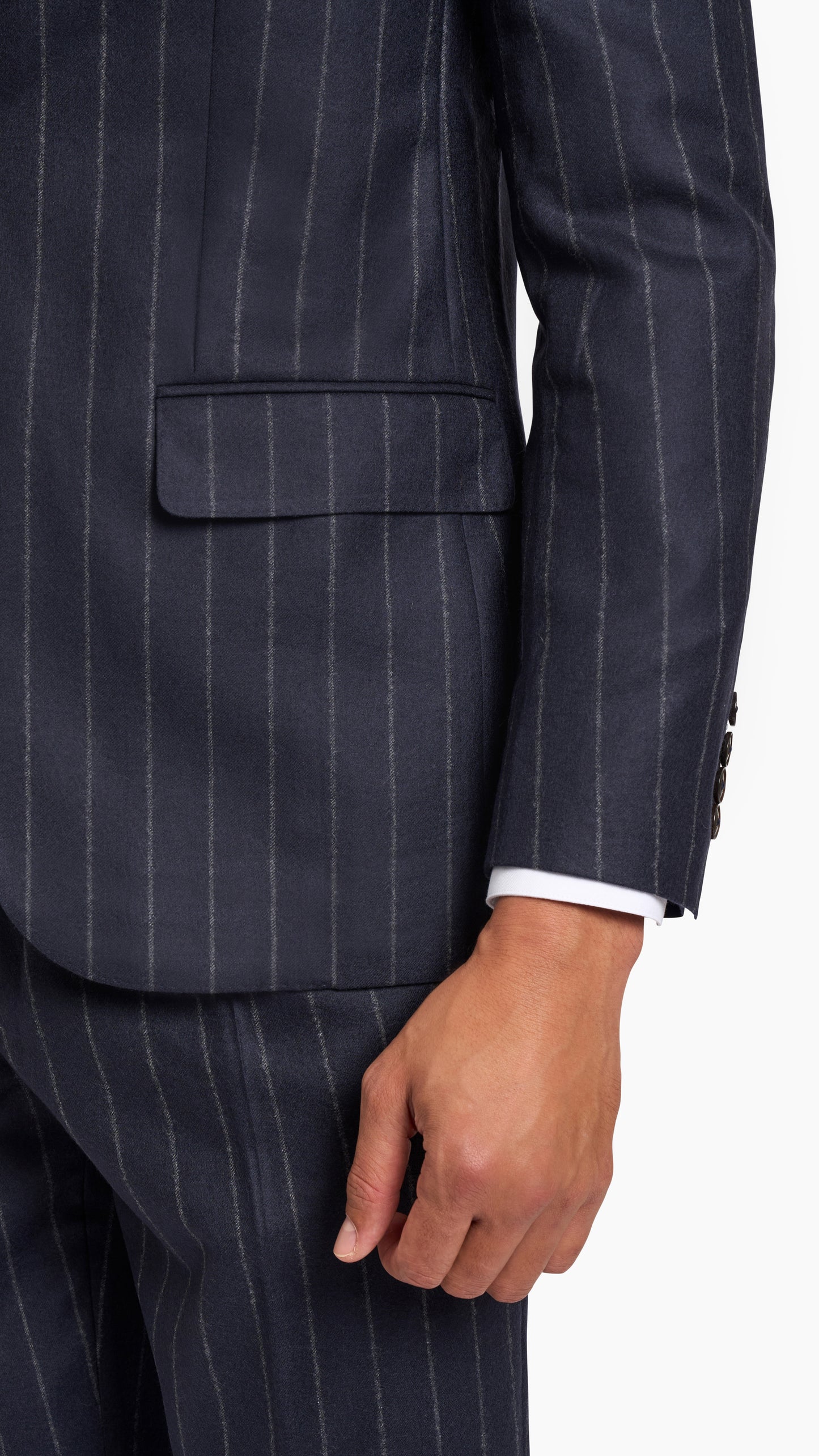 Holland & Sherry Navy Stripe Suit