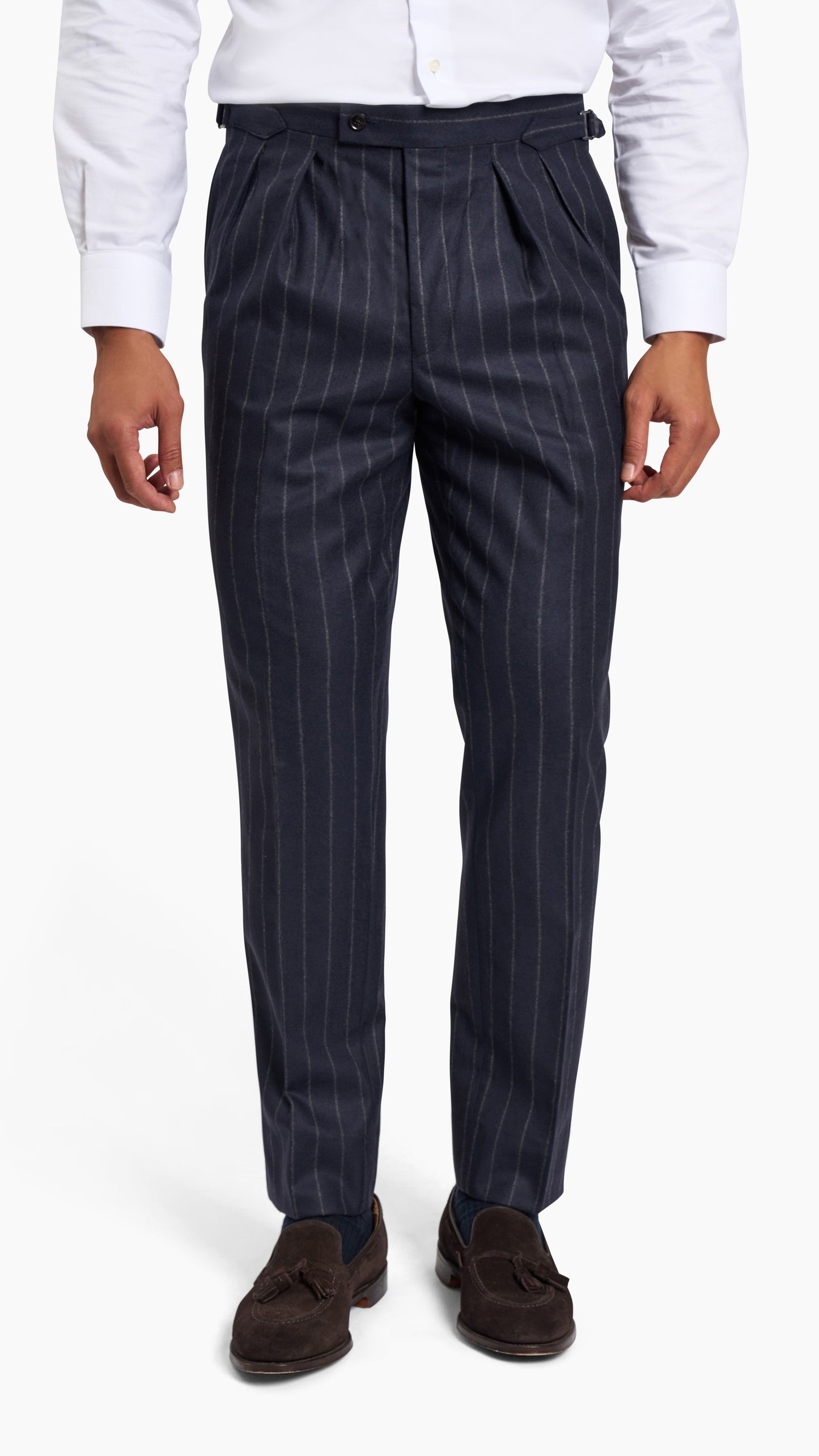 Holland & Sherry Navy Stripe Suit