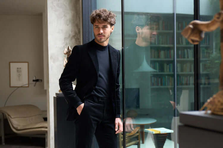 Men's Black Suit Jackets Custom-Made for