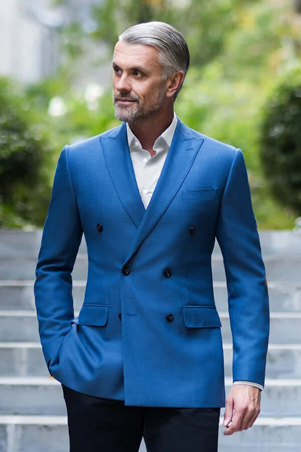 Mens designer 2025 double breasted suits
