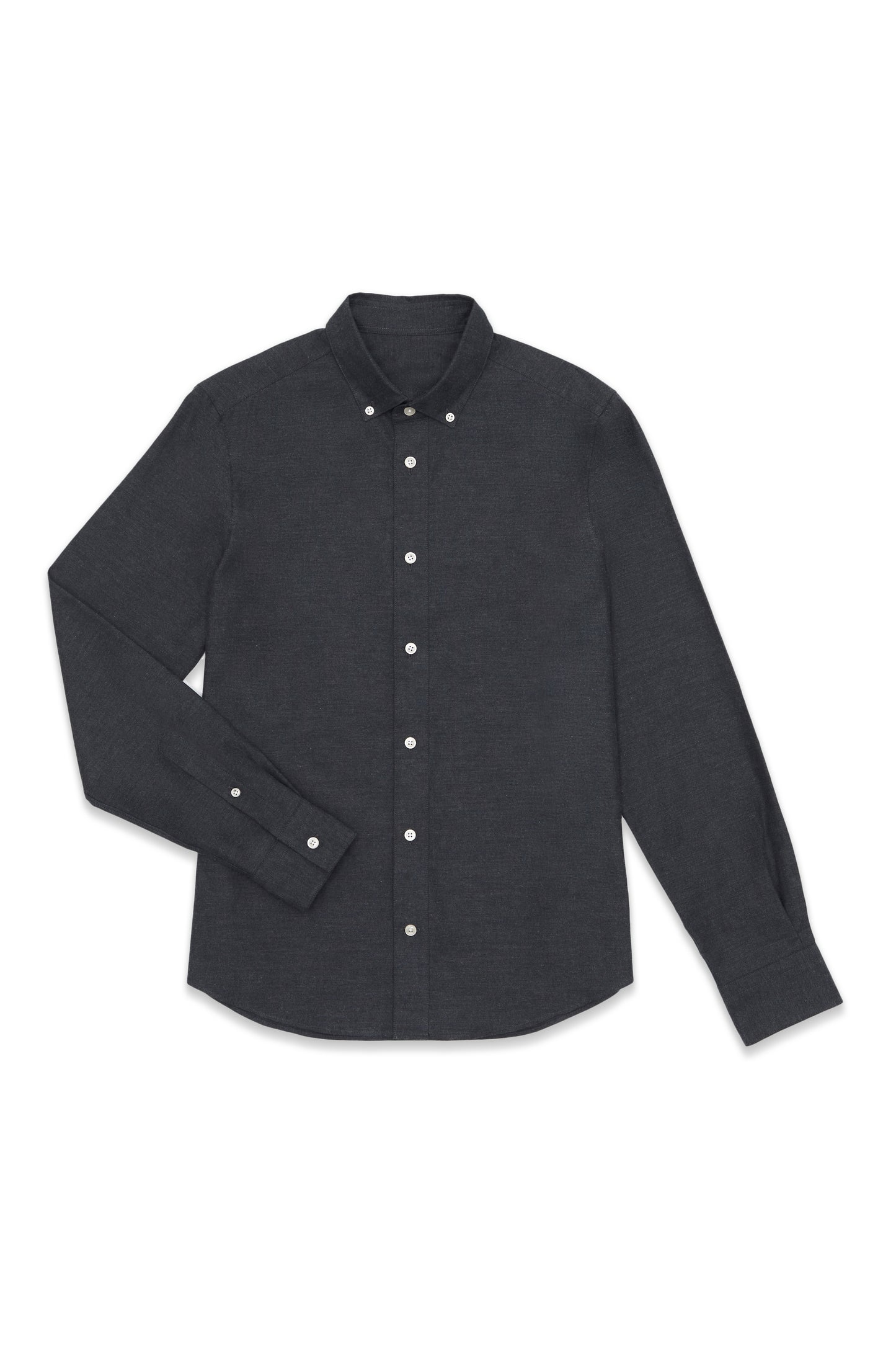 Charcoal Lightweight Flannel Custom Shirt
