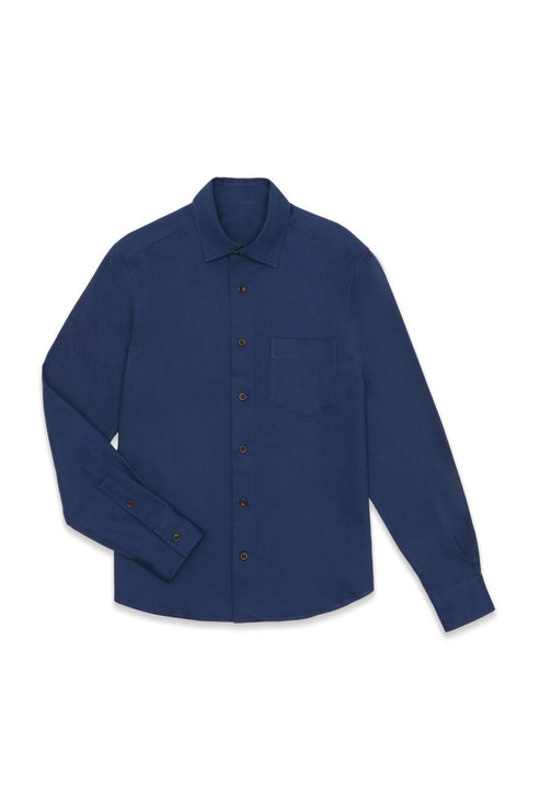 Navy Blue Japanese Cotton Shirt