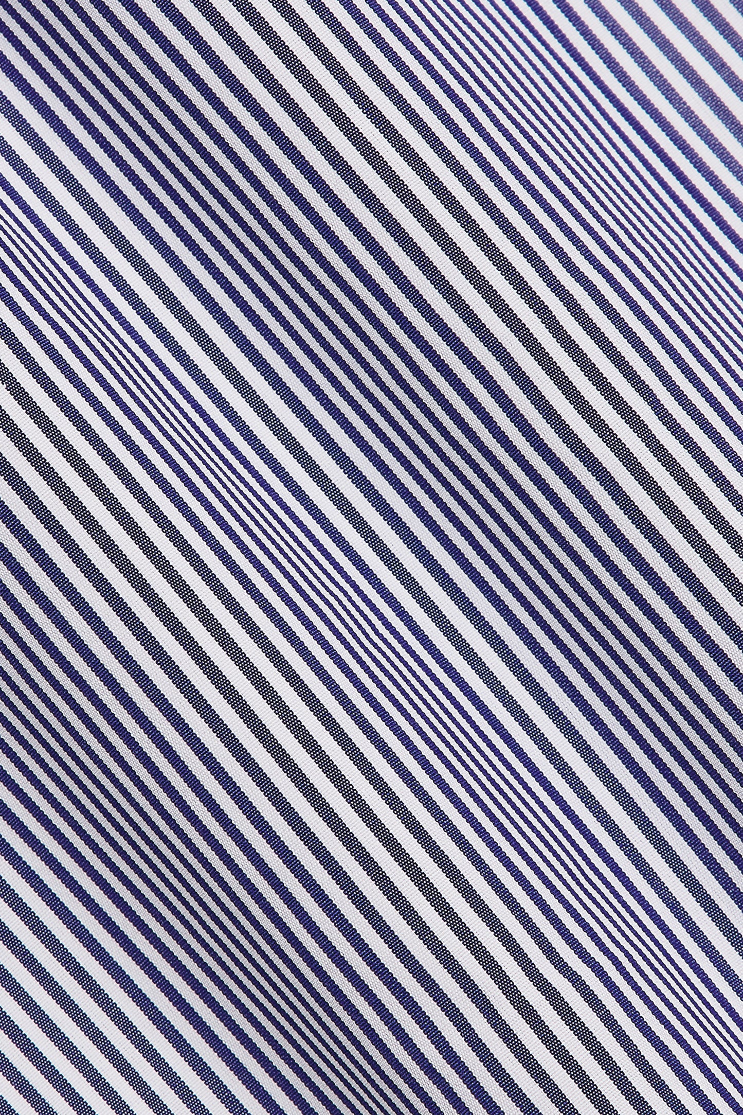 Dark Navy Egyptian Cotton Bengal Stripe Shirt