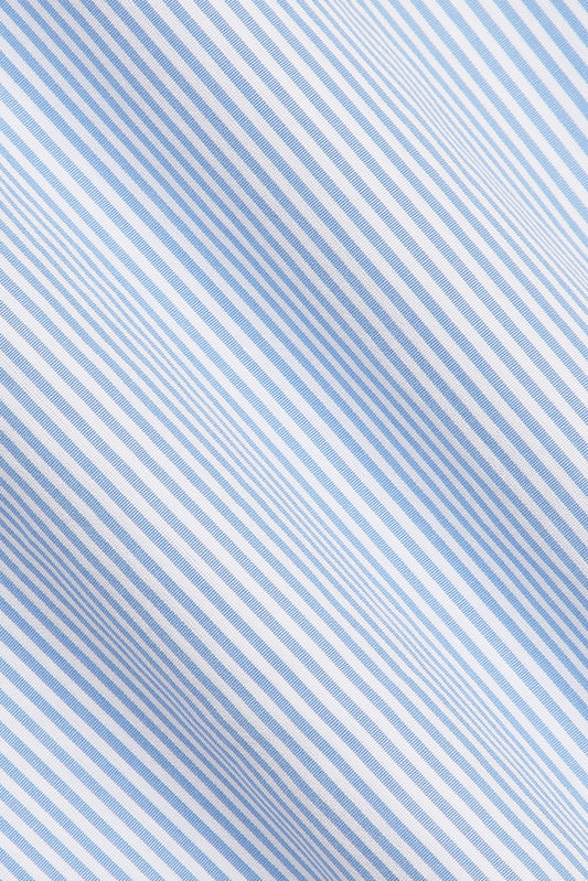 Sky Blue Egyptian Cotton Bengal Stripe Shirt