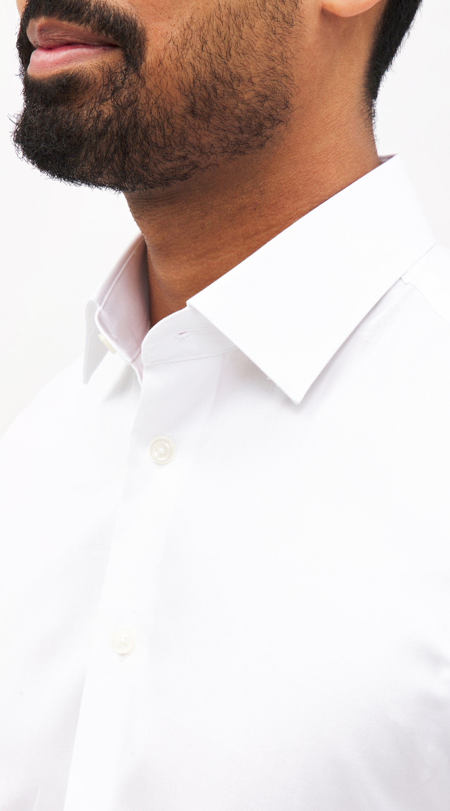 White Egyptian Cotton Pinpoint Oxford Shirt