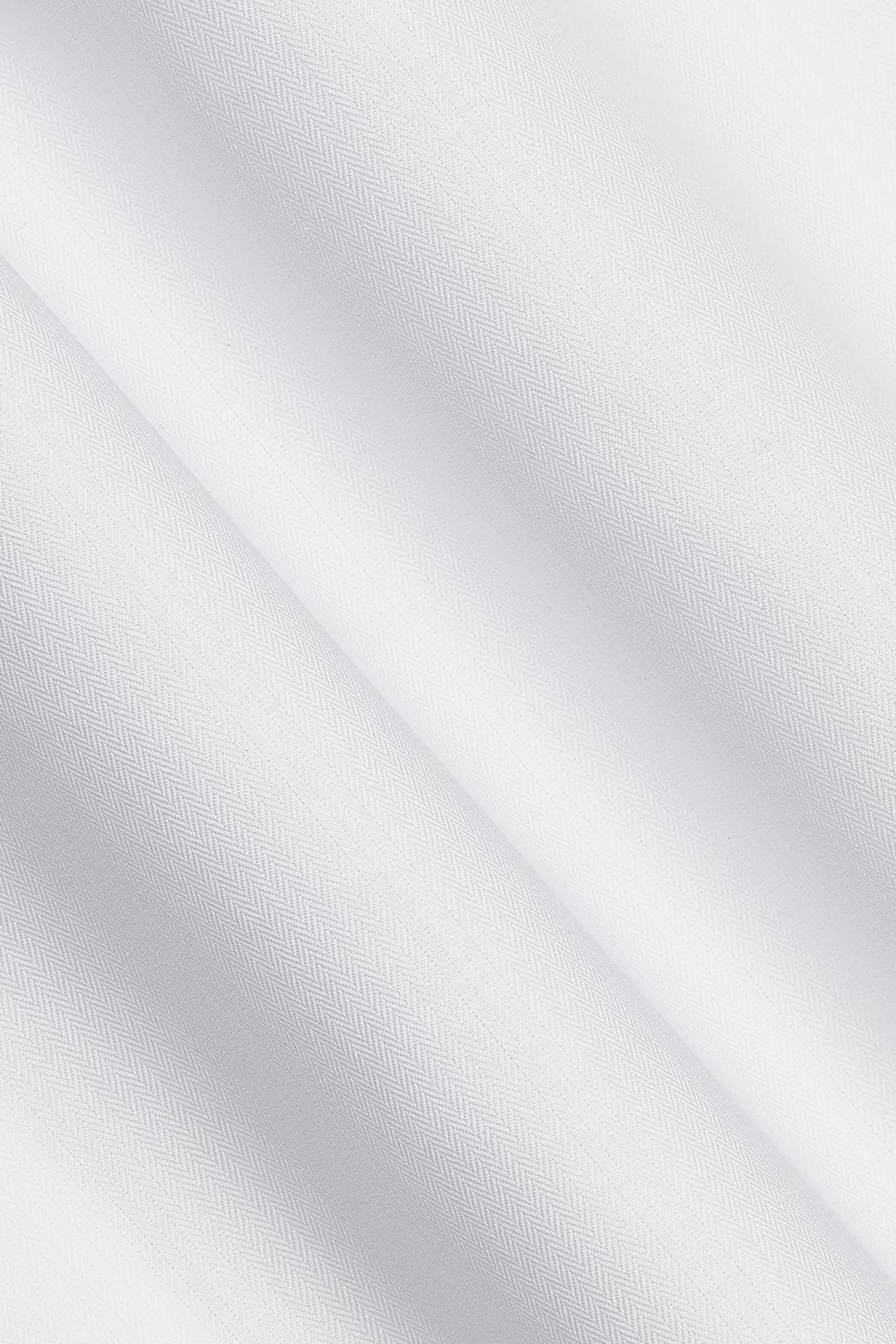 White Egyptian Cotton Herringbone Shirt