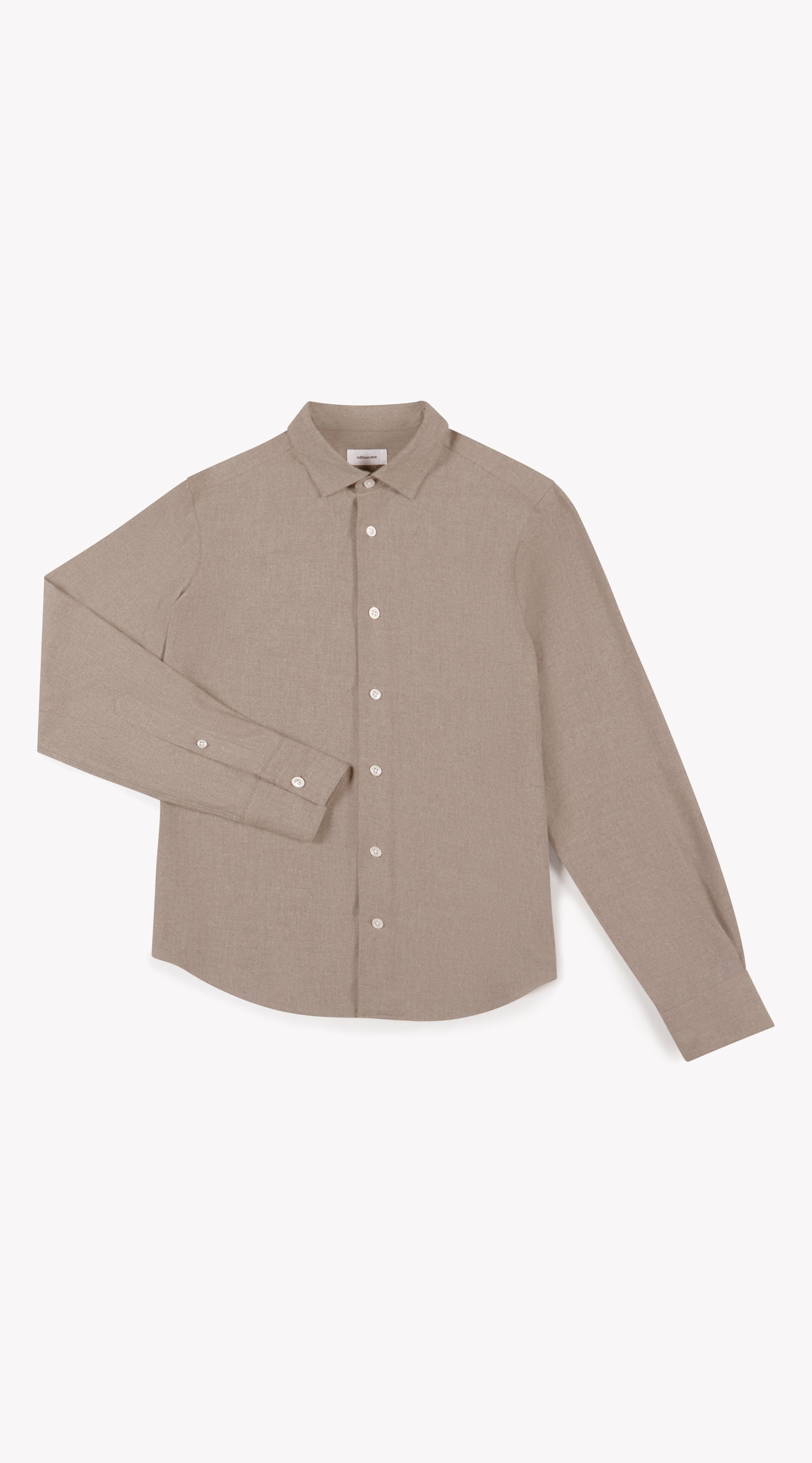Brown Lightweight Flannel Shirt