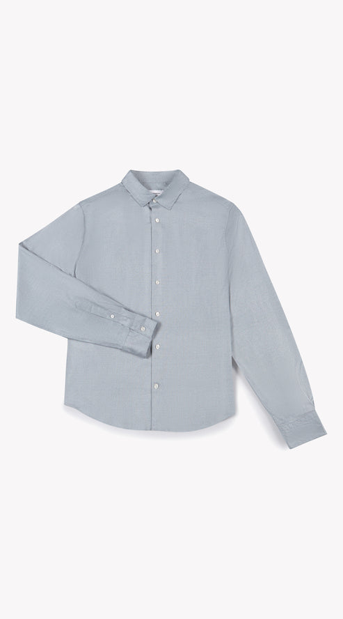 Grey/Blue Bamboo Blend Shirt